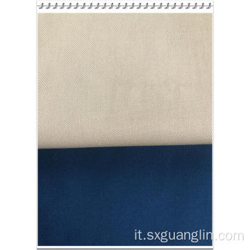 Tessuto in twill di cotone 65% poliestere 35%